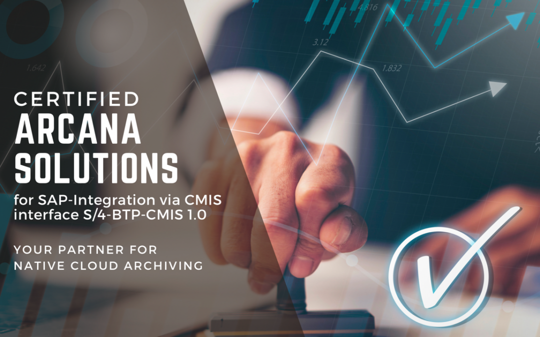 arcana solutions GmbH certified for SAP CMIS