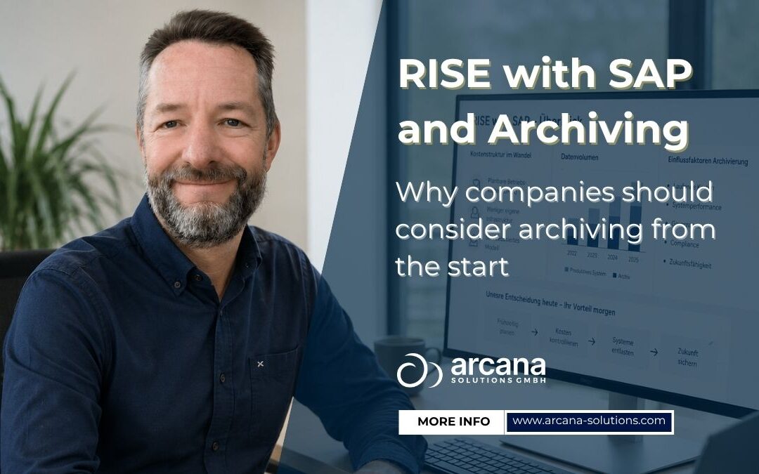 RISE with SAP: Consider archiving from the start
